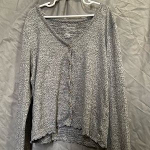 button down AE sweater
